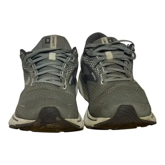 Brooks Ghost 14 Gray Running Shoes Men’s Size 13 Neutral Cushion Sneakers - Picture 2 of 8